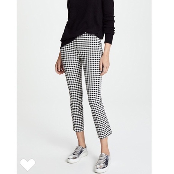 Theory Pants - Theory Gingham Skinny Stretch Pant